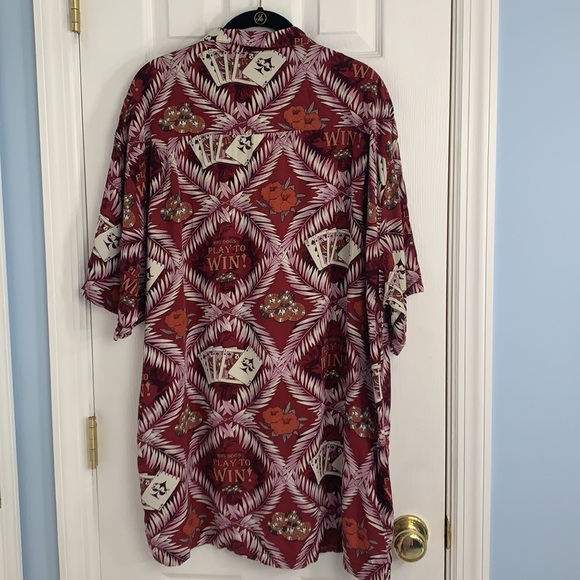 Big Dogs Play To Win Hawaiian Camp Shirt - Picture 2 of 5